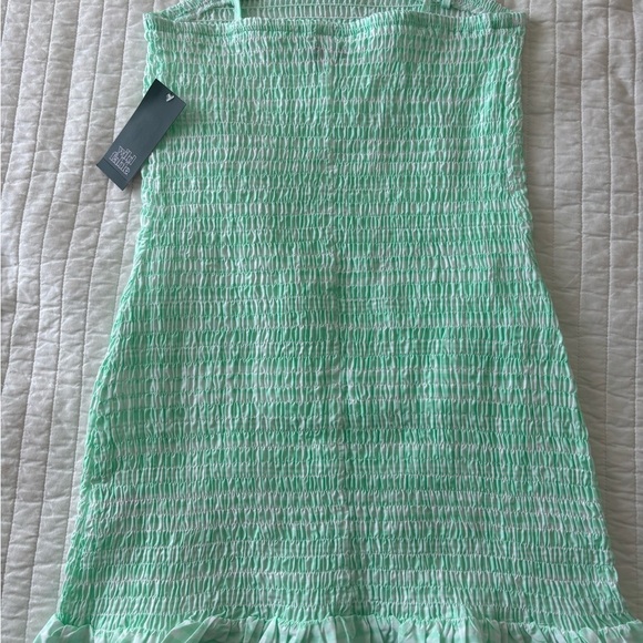 wild fable Mint Green Smocked Dress with Spaghetti Straps - Picture 4 of 4